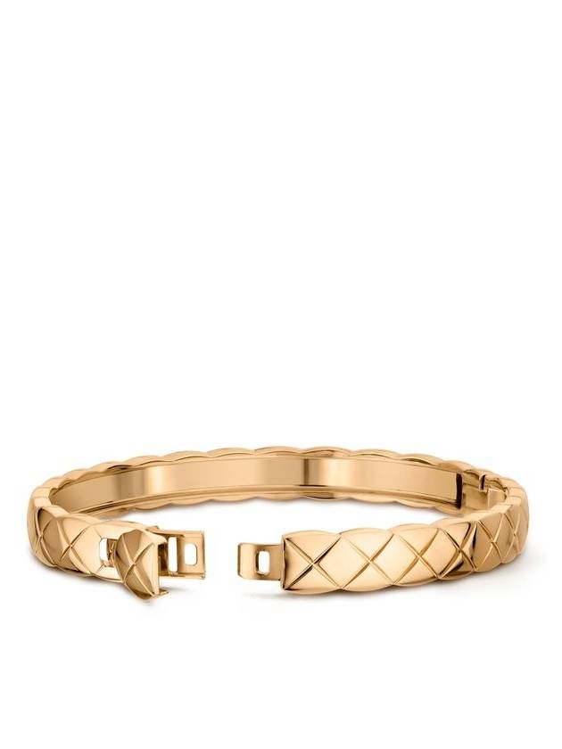 Coco Crush Quilted Bracelet Gold - CHANEL - BALAAN 4