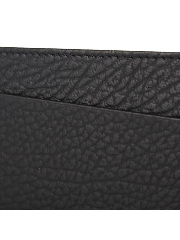 Grain Leather Stitch Card Wallet Black - MAISON MARGIELA - BALAAN 4