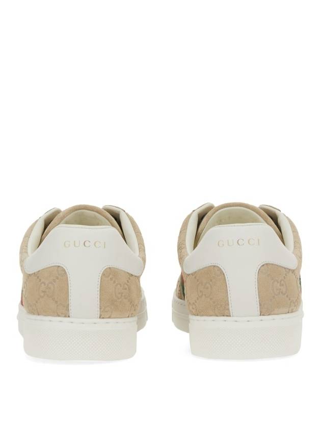 Web Ace GG Supreme Low Top Sneakers Beige Ebony - GUCCI - BALAAN 2