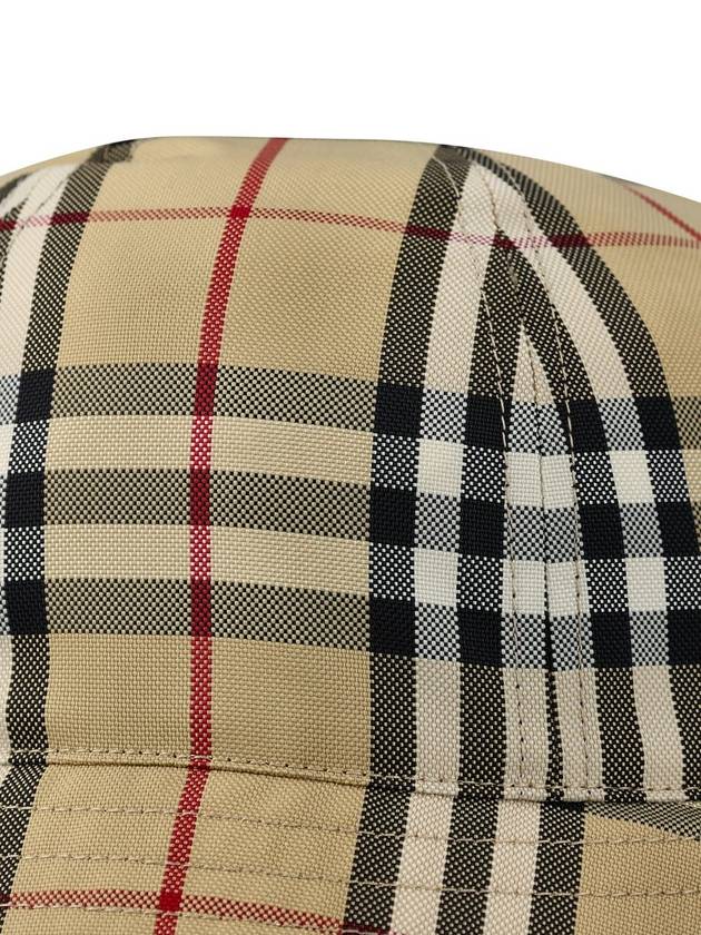 Vintage Check Nylon Bucket Hat Archive Beige - BURBERRY - BALAAN 5