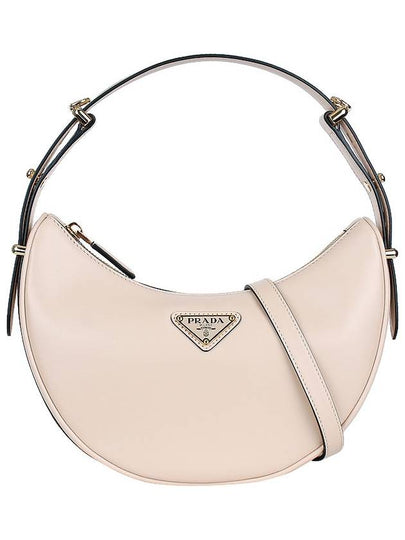 Arque Leather Shoulder Bag Pink - PRADA - BALAAN 2