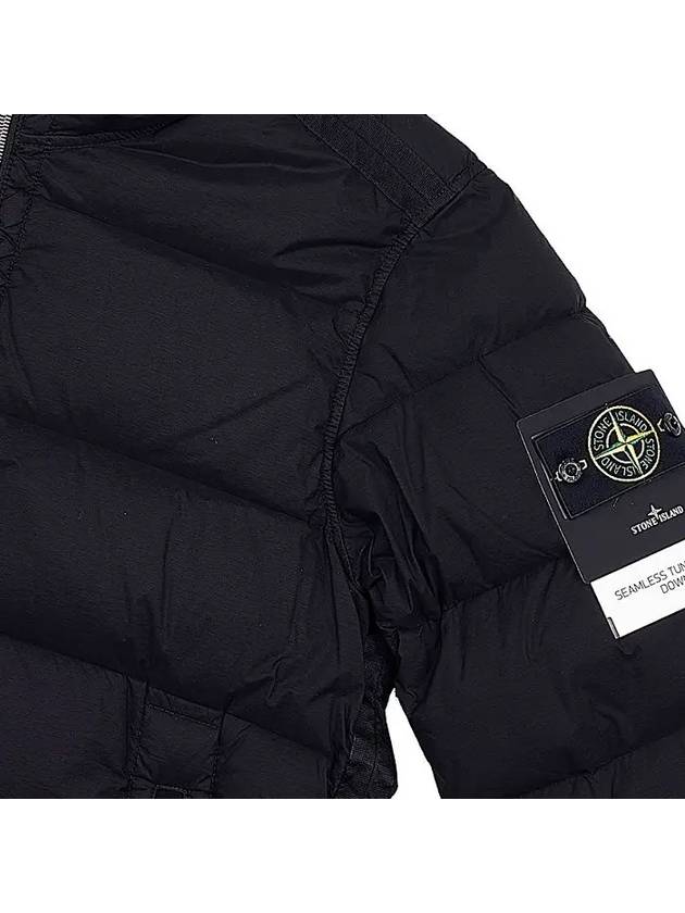 Seamless Logo Nylon Hooded Padded Jacket Black - STONE ISLAND - BALAAN 8