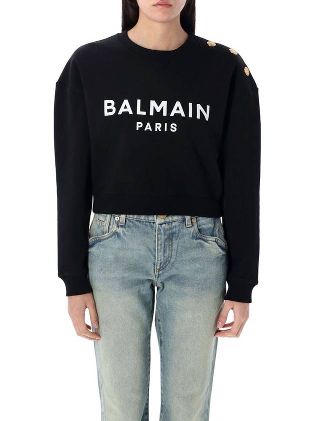 Balmain Printed  Sweatshirt - BALMAIN - BALAAN 1