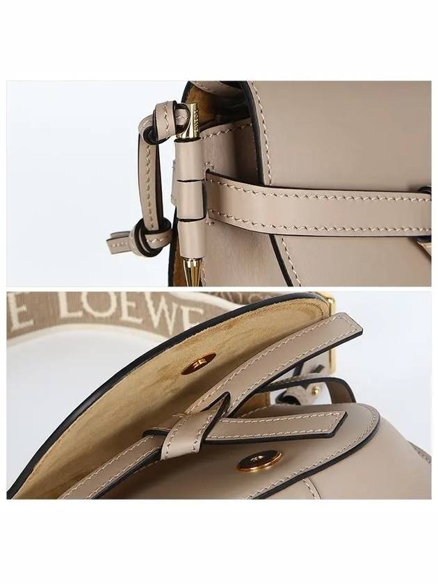 Mini Gate Dual Soft Calfskin Cross Bag Sand - LOEWE - BALAAN 5