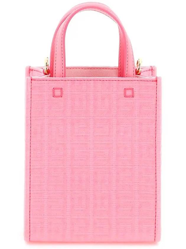 4G Canvas Vertical Mini G Tote Bag Bright Pink - GIVENCHY - BALAAN 5