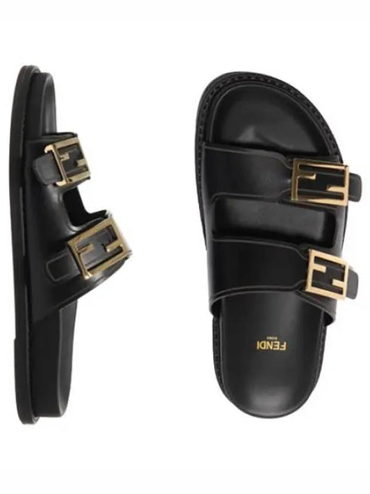 Filled Leather Slides Women s Slippers - FENDI - BALAAN 1