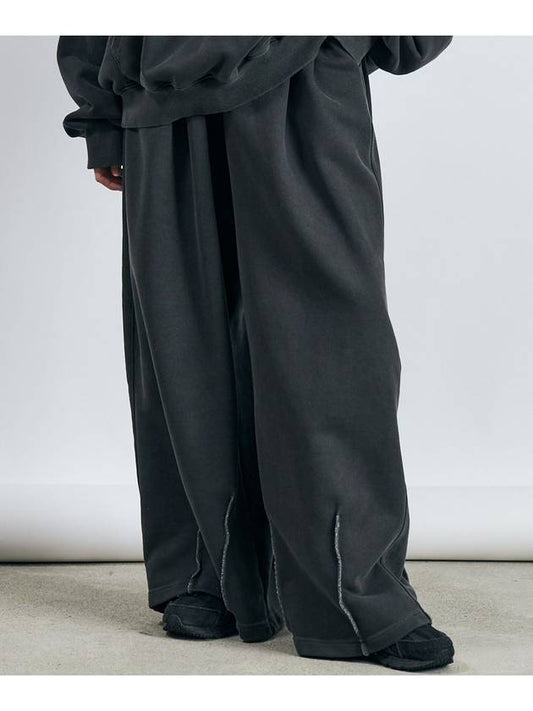 Overlock wave balloon fit sweat pants_Charcoal - SMITH ARMOR - BALAAN 1