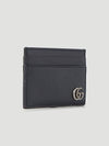 GG Marmont 2-Stage Card Wallet Black - GUCCI - BALAAN 3