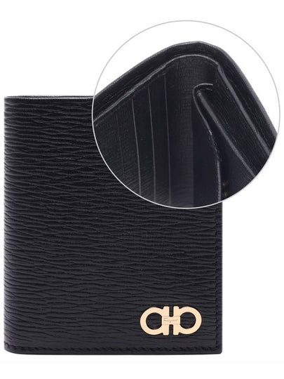 Revival Gancini Half Wallet Black - SALVATORE FERRAGAMO - BALAAN 2