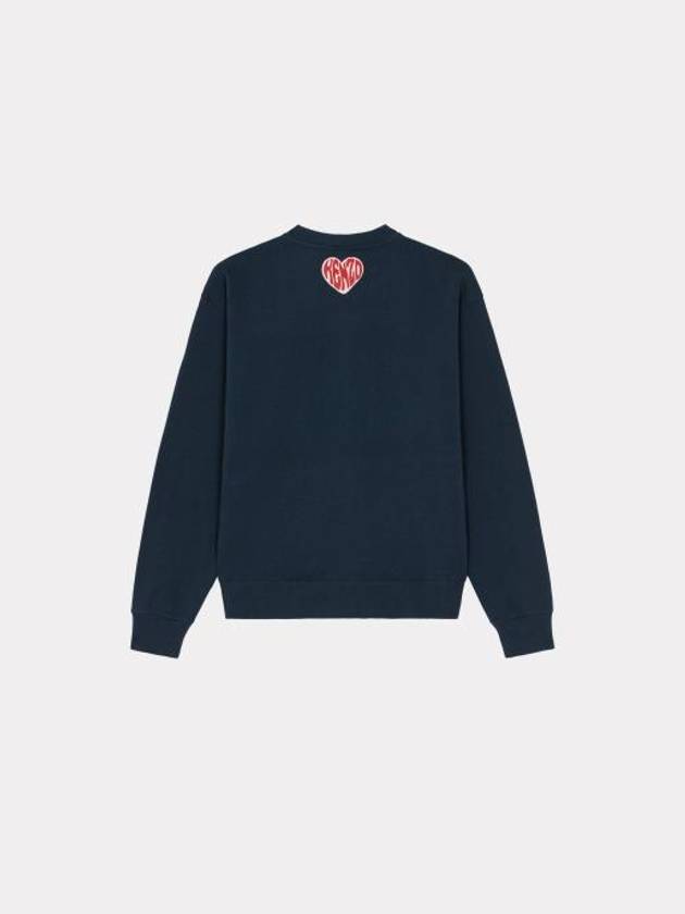 Heart Classic Cut Sweatshirt Midnight Blue - KENZO - BALAAN 4