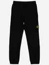 Kids Waffen Knee Patch Jogger Pants Black 751660846V0777 - STONE ISLAND - BALAAN 1