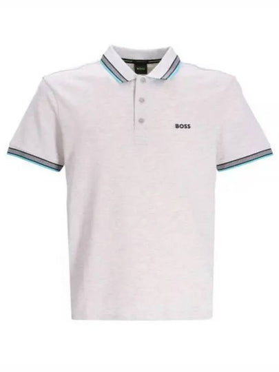 Paddy Cotton Short Sleeve Polo Shirt White - HUGO BOSS - BALAAN 2