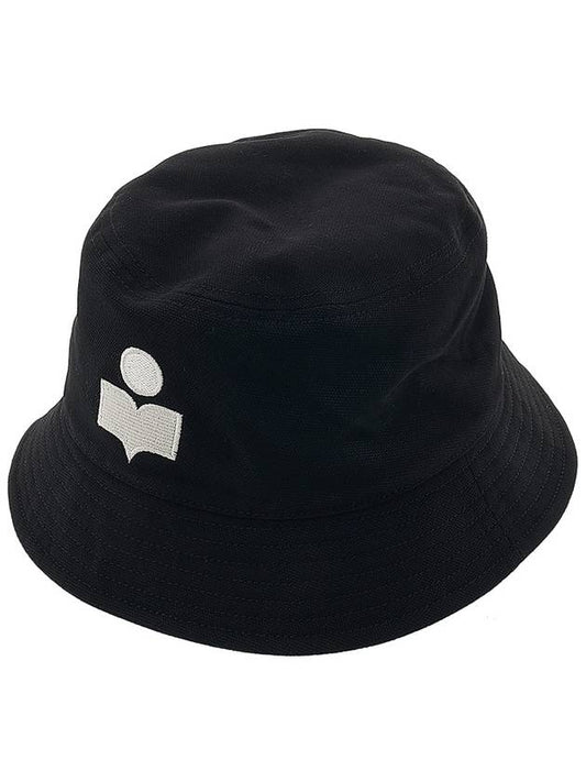 Haley Embroidered Logo Bucket Hat Black - ISABEL MARANT - BALAAN 2