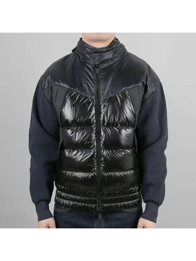 Grenoble Logo Patch Padding Navy - MONCLER - BALAAN 2