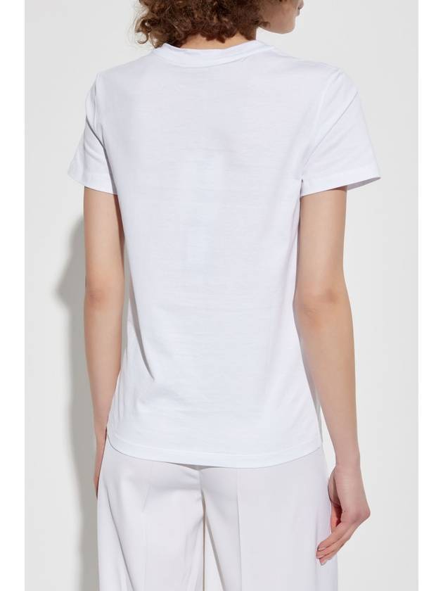 Max Mara T-shirt With Pocket, Women's, White - MAX MARA - BALAAN 4