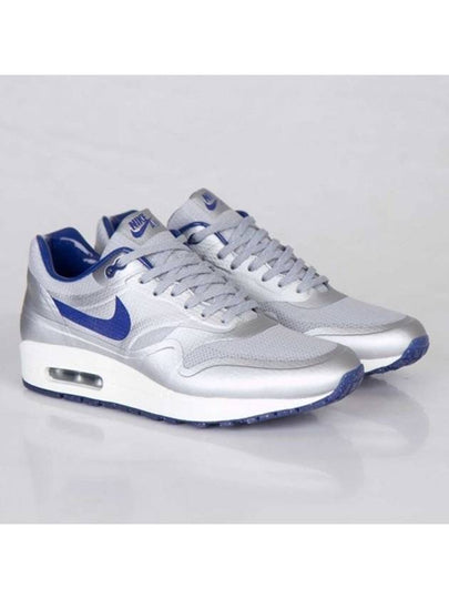 Air Max 1 Low Top Sneakers Silver Royal Blue - NIKE - BALAAN 2