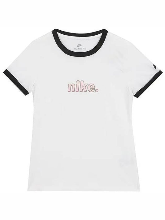 Sportswear Ringer Short Sleeve T Shirt White - NIKE - BALAAN 1