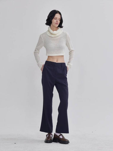 Signature Slim Straight Pants Navy - LIE - BALAAN 1