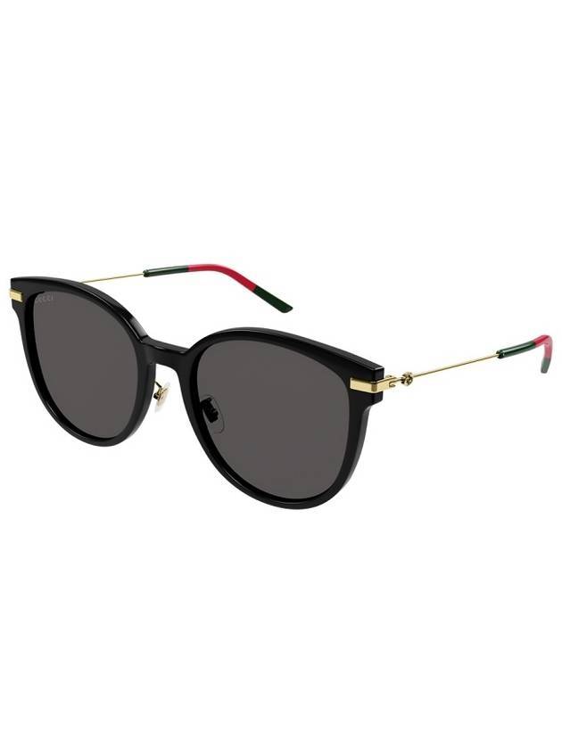 Eyewear Logo Round Acetate Sunglasses Grey Black - GUCCI - BALAAN 1