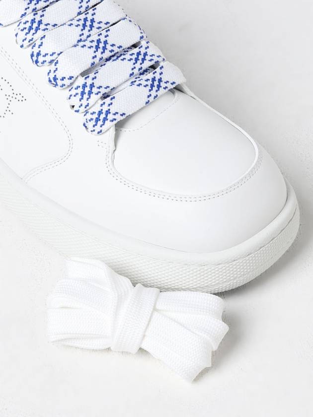 Stock Leather Low Top Sneakers White - BURBERRY - BALAAN 5