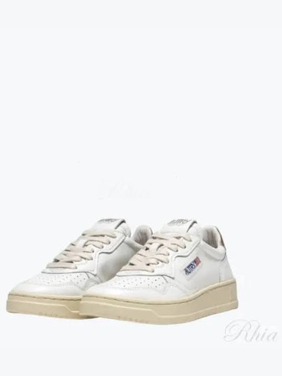 Medalist Goatskin Low Top Sneakers Gold White - AUTRY - BALAAN 2