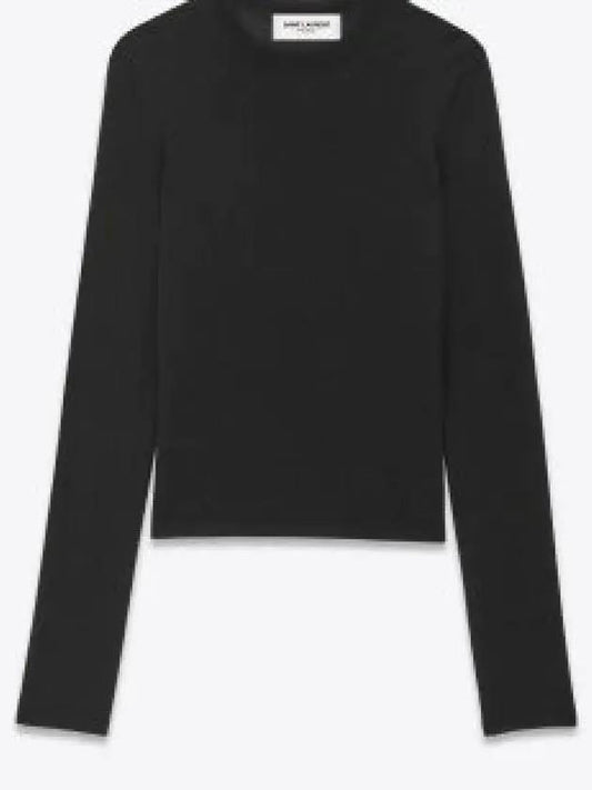 Sweater 766929 YAPK2 1000 BLACK - SAINT LAURENT - BALAAN 2