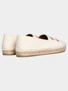 Women's Triomphe Logo Patch Flat Espadrilles Cream - CELINE - BALAAN 4