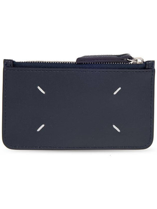 Stitch Zipper Card Wallet Navy - MAISON MARGIELA - BALAAN 1