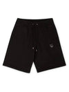 Bold Fox Head Patch Oversized Jog Shorts Black - MAISON KITSUNE - BALAAN 2