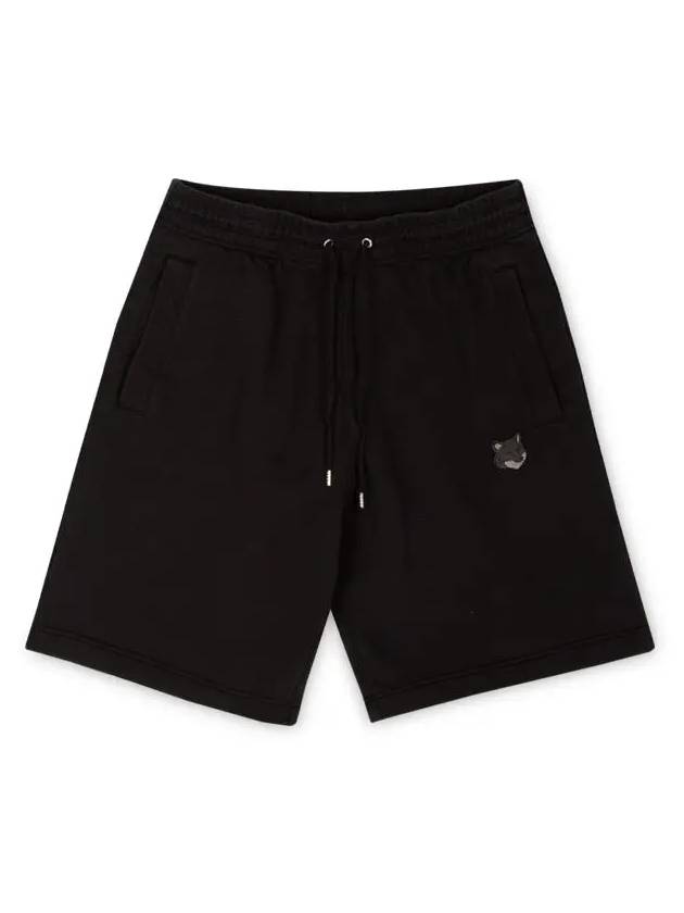 Bold Fox Head Patch Oversized Jog Shorts Black - MAISON KITSUNE - BALAAN 4