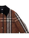 Women's Check Diamond Quilted Jacket Brown - BURBERRY - BALAAN 5