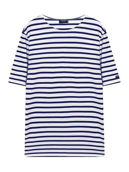 Levant Modern Striped Short Sleeve T-Shirt Marine - SAINT JAMES - BALAAN 2