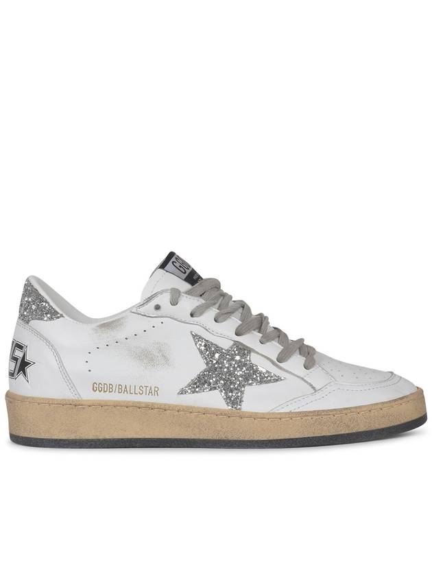 Ball Star Heel Tab Low Sneakers White Silver - GOLDEN GOOSE - BALAAN 2