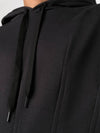 Pleated Drawstring Hoodie Black - VALENTINO - BALAAN 4