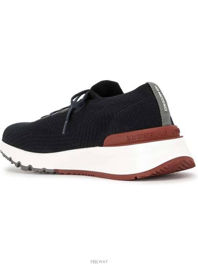 Knit Running Sneakers Navy - BRUNELLO CUCINELLI - BALAAN 5