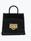 Salvatore Women's AirPods Case Mini Bag Black - SALVATORE FERRAGAMO - BALAAN 2