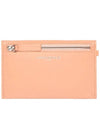 Neck Strap Envelope Leather Coin Wallet Peach - MAISON KITSUNE - BALAAN 3