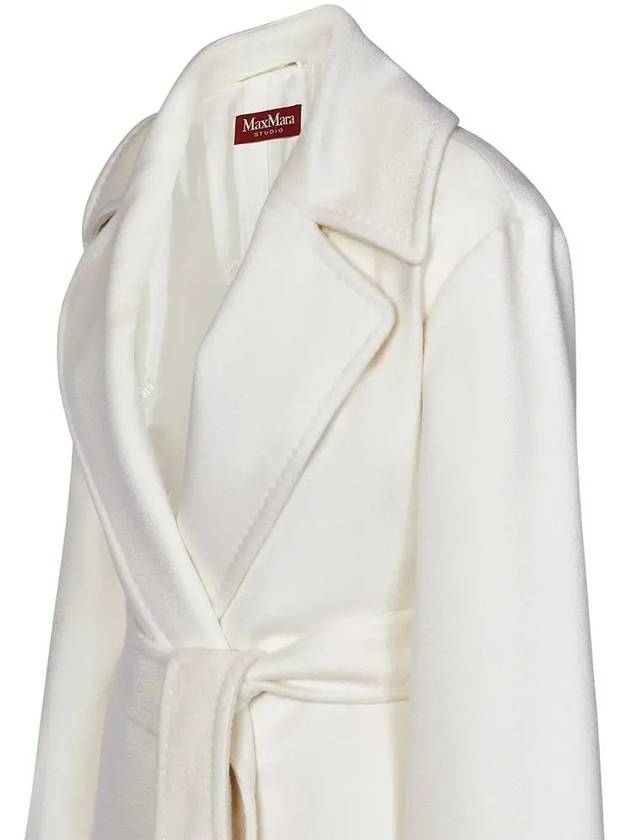 TIGRE Belted Wool Coat Cream 2426016091 048 - MAX MARA - BALAAN 4