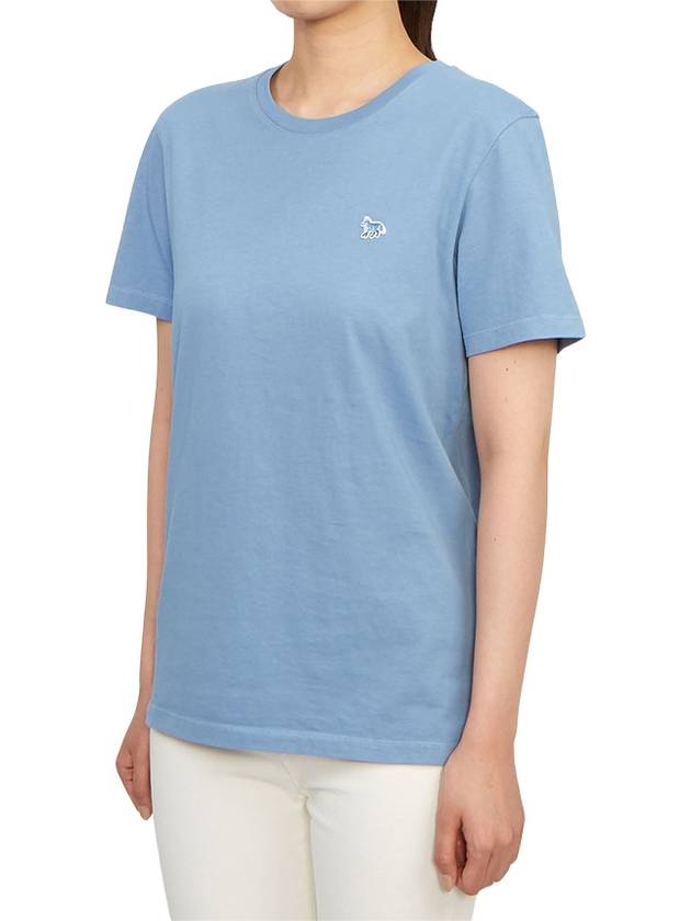 Baby Fox Patch Regular Short Sleeve T-Shirt Hampton Blue - MAISON KITSUNE - BALAAN 3