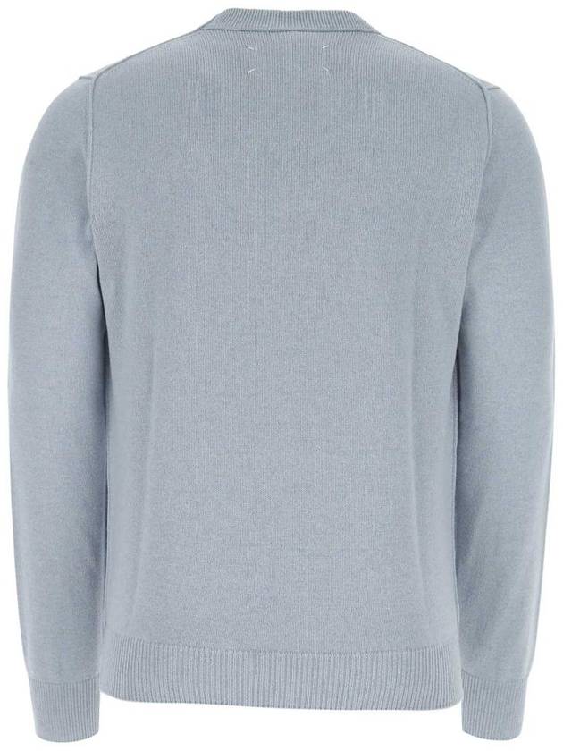 Crew Neck Cashmere Knit Top Pale Blue - MAISON MARGIELA - BALAAN 3