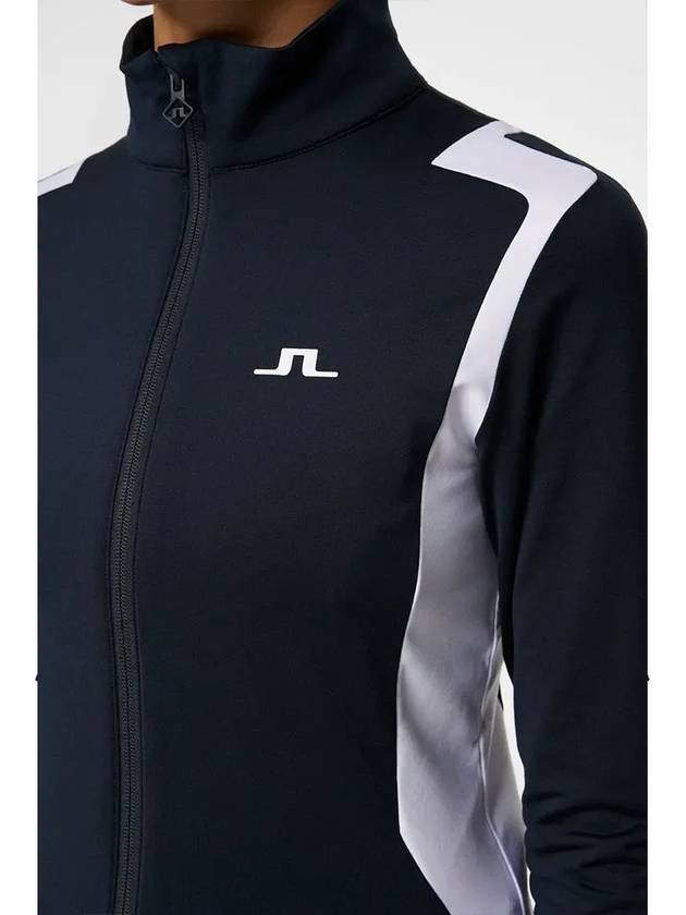 Women's Mae Zip Mid Layer Track Jacket Navy - J.LINDEBERG - BALAAN 5