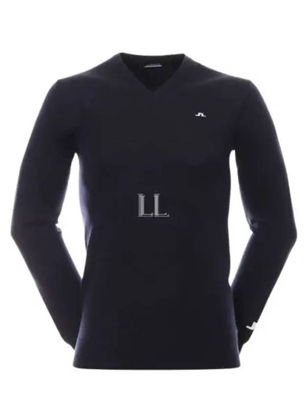 Lymann V-Neck Knit Top Black - J.LINDEBERG - BALAAN 2