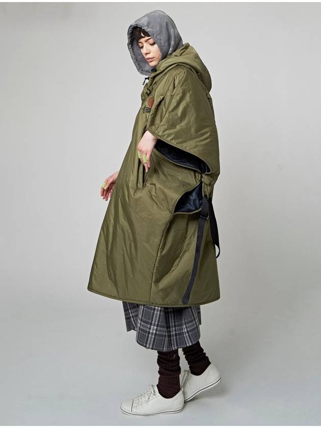 Hooded Cape Khaki - ATHPLATFORM - BALAAN 6