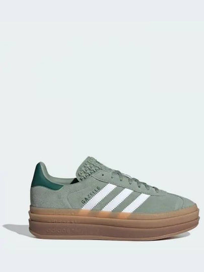 Gazelle Bold Low Top Sneakers Silver Green - ADIDAS - BALAAN 2