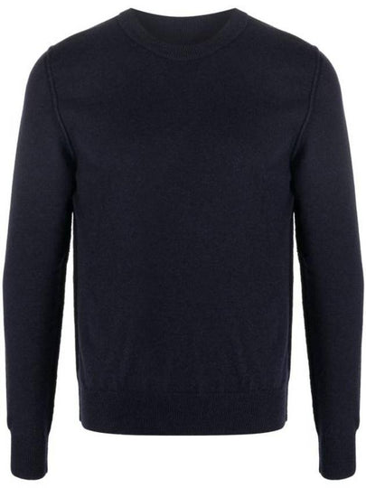 Crew Neck Cashmere Knit Top Navy - MAISON MARGIELA - BALAAN 2