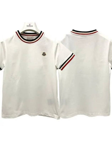 Kids logo three line lining short sleeve t shirt 8Y 10Y 8C00023 83092 034 1096032 - MONCLER - BALAAN 1