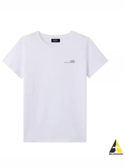 Item Logo Crew Neck Short Sleeve T-Shirt White - A.P.C. - BALAAN 2