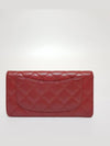 Women s A31509 Lambskin Red Timeless Classic Silver Logo Long Wallet - CHANEL - BALAAN 2