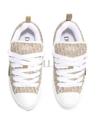 B23 Skater Oblique Jacquard Low Top Sneakers Beige - DIOR - BALAAN 2