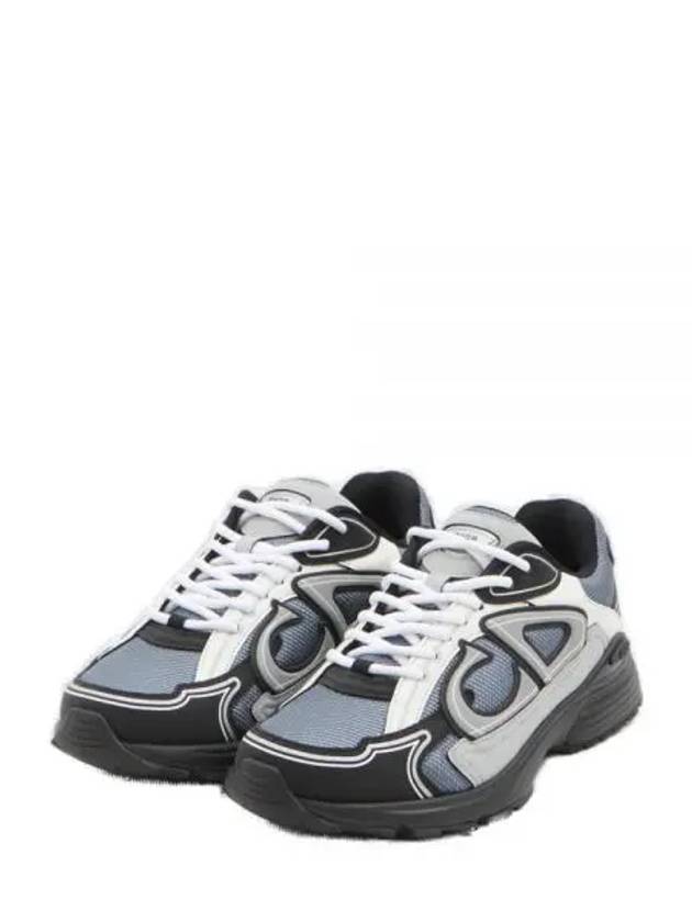 B30 Mesh Technical Fabric Low-Top Sneakers Blue Gray Black - DIOR - BALAAN 2